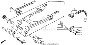Swingarm + Drive Chain 80-81 Schematic