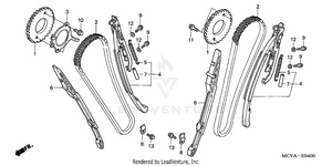 Cam Chain + Tensioner Schematic