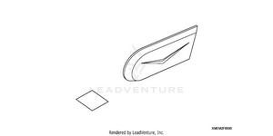 Chrome Billet Countershaft Cover Trim (v Design) Schematic