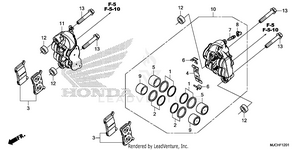 Front Brake Caliper (2) Schematic