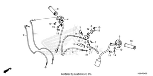 Handle Lever@switch@cable Schematic
