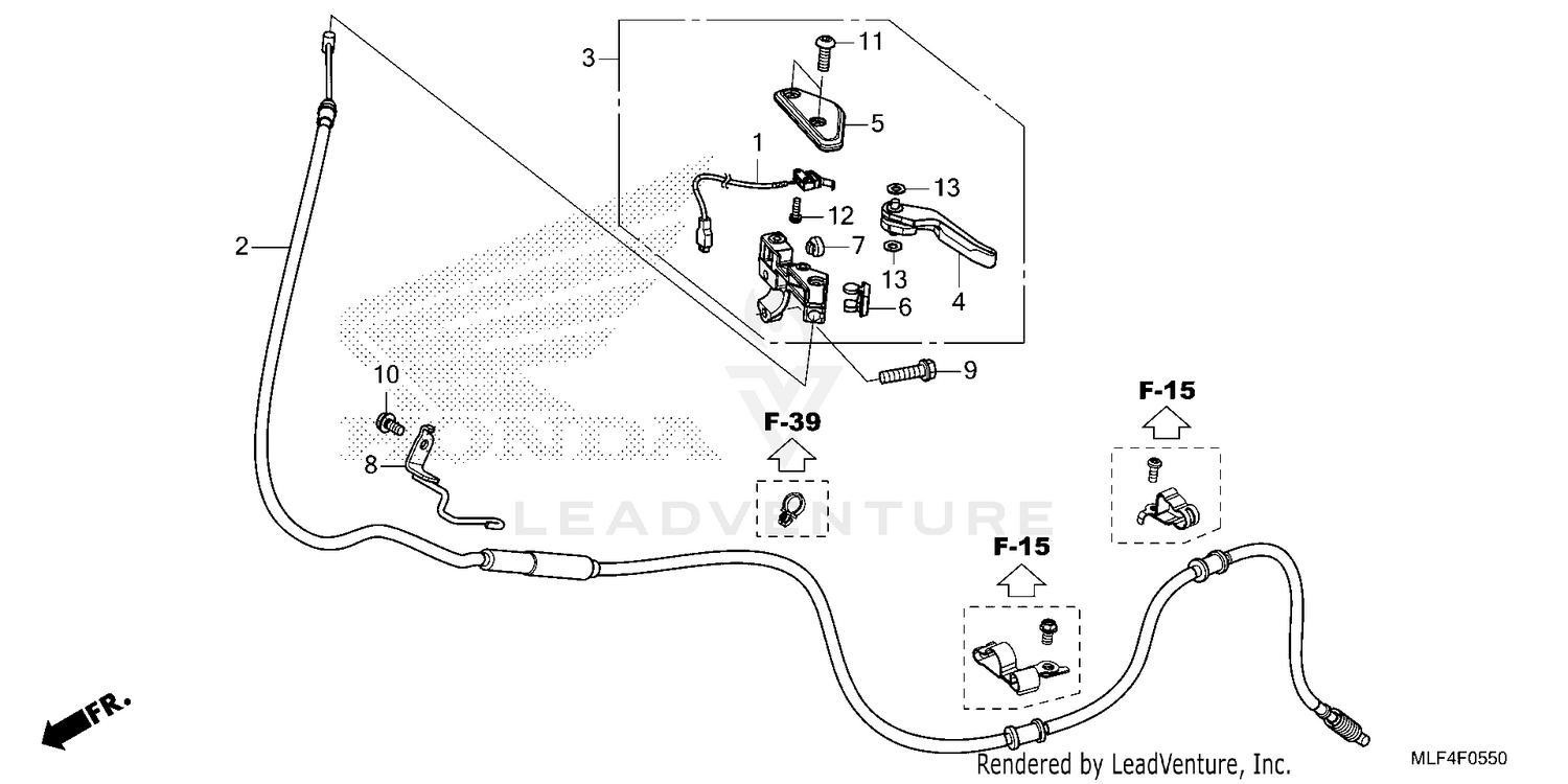 PARKING BRAKE LEVER