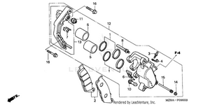 Front Brake Caliper Schematic