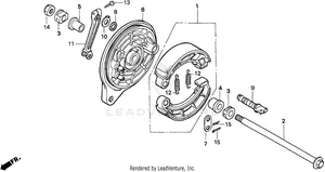Rear Brake Panel Schematic