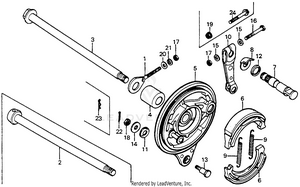 Rear Brake Panel Schematic