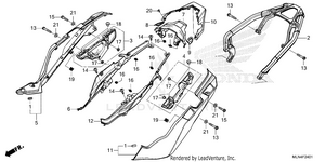 Side Cover@rear Carrier  (crf1100a4/d4) Schematic
