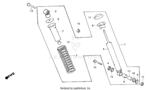 Rear Shock Absorber Schematic