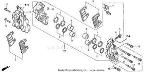 Front Brake Caliper Schematic