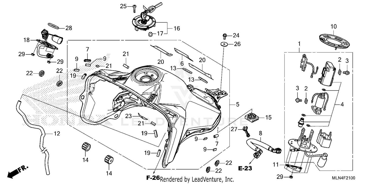 FUEL TANK@FUEL PUMP      (CRF1100A/D)