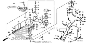 Front Brake Master       Cylinder (cbr600ra) Schematic