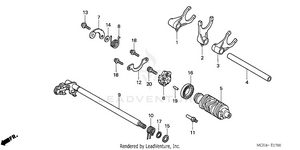 Gearshift Drum Schematic