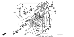 Front Crankcase Cover Schematic