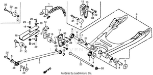 Swingarm + Drive Chain 78-79 Schematic