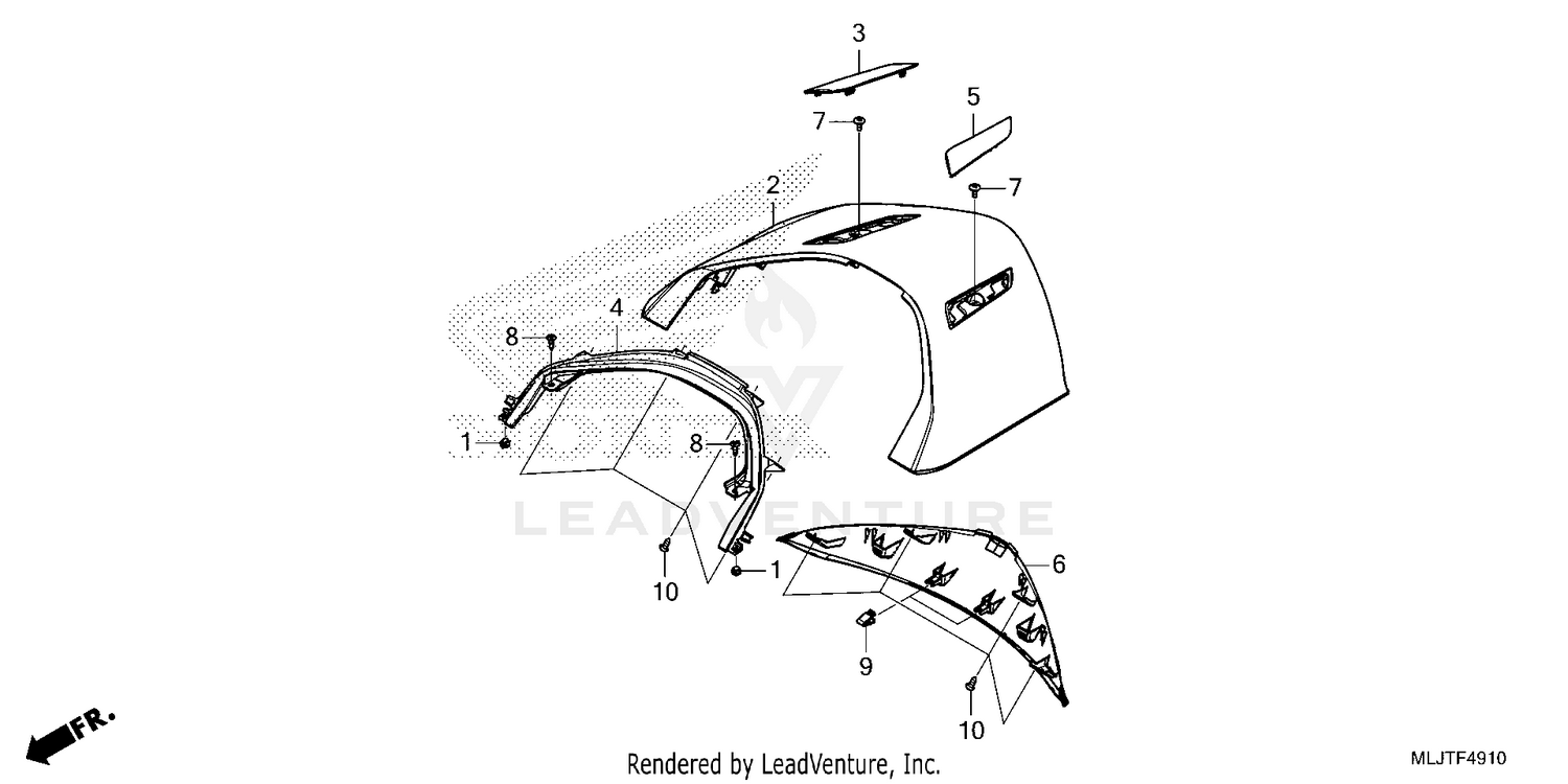 REAR CENTER TOP COVER