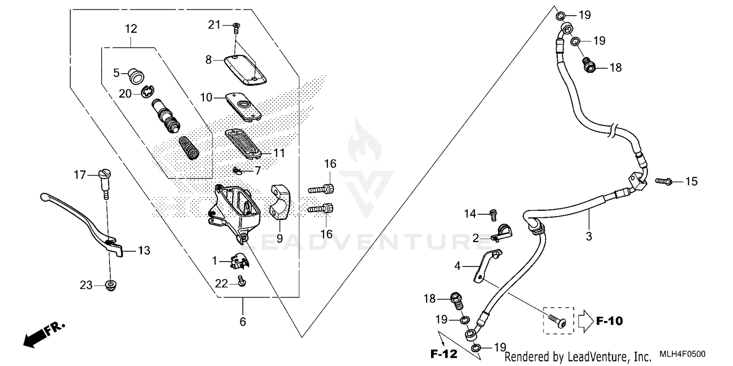 FRONT BRAKE MASTER       CYLINDER (1)