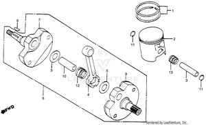 Crankshaft + Piston Schematic