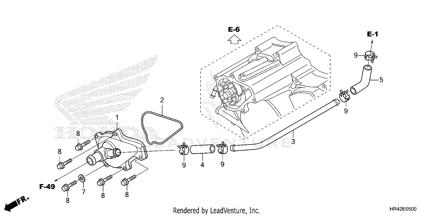 WATER PUMP COVER