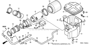 Air Cleaner (trx500fa'01-'04/fga'04) Schematic