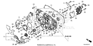 Right Crankcase Cover    (crf1100d/d4) Schematic