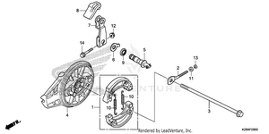 Rear Brake Panel Schematic