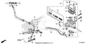 Front Brake Master Cylinder Schematic