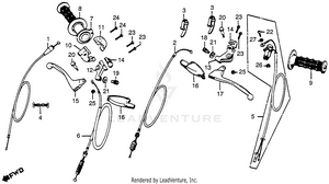 Handle Lever + Switches + Cables Schematic