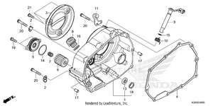 Right Crankcase Cover Schematic