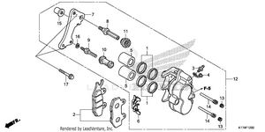 Front Brake Caliper Schematic