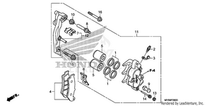 Front Brake Caliper Schematic