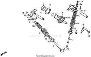 Camshaft + Valve Schematic