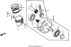 Crankshaft + Piston Schematic