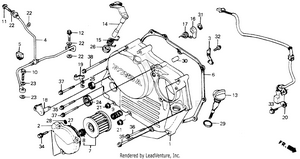 Right Crankcase Cover 84-85 Schematic