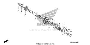 Kick Starter Spindle Schematic