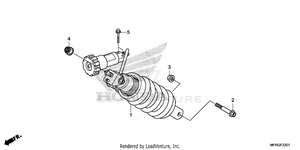 Rear Shock Absorber (2) Schematic