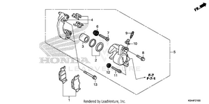Rear Brake Caliper Schematic