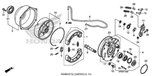 Rear Brake Panel Schematic