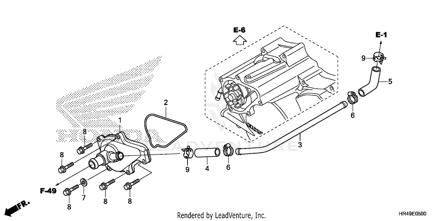WATER PUMP COVER
