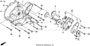 300 Fw Left Crankcase Cover Schematic