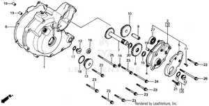 Left Crankcase Cover Schematic