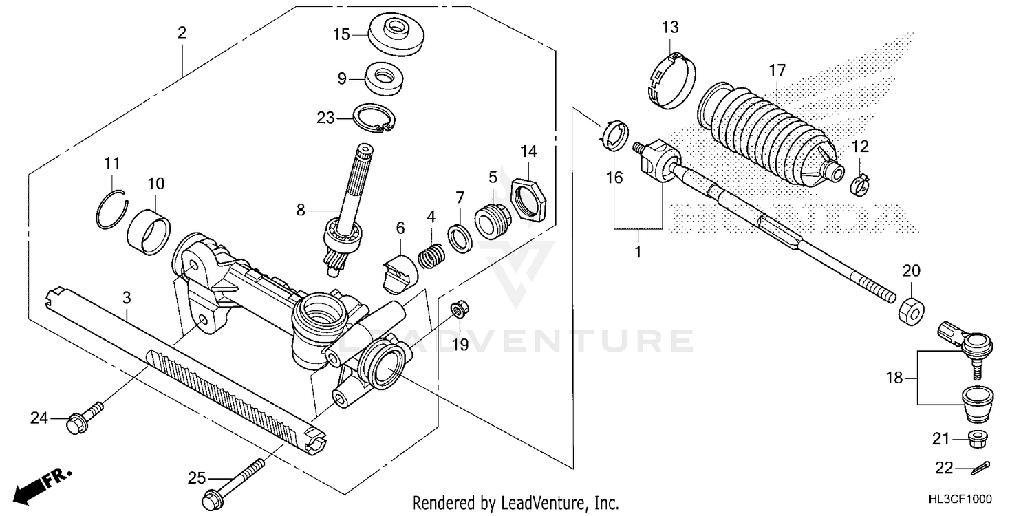 STEERING GEAR BOX@TIE ROD