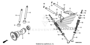 Camshaft + Valve Schematic