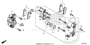 Rear Brake Caliper Schematic