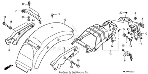 Rear Fender Schematic
