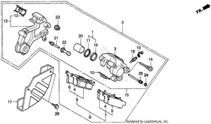 Rear Brake Caliper Schematic