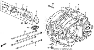 Crankcase + Oil Pump Schematic