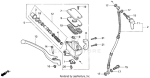 Front Brake Master Cylinder Schematic