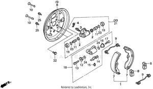 Front Brake Panel Schematic