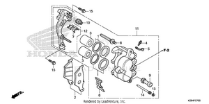 Front Brake Caliper Schematic