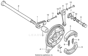 Rear Brake Panel Schematic