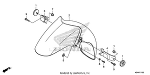 Front Fender Schematic